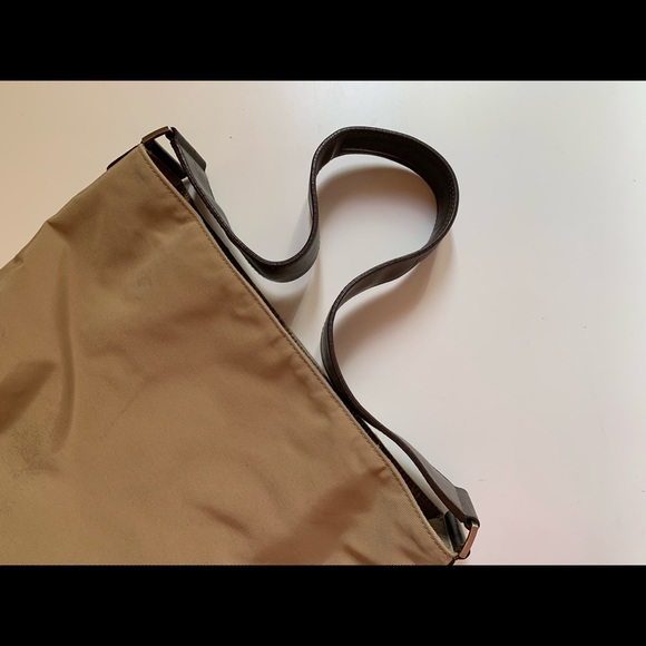 TUMI khaki tan satchel shoulder bag - Picture 4 of 14